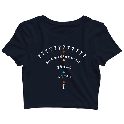 3 Aaramkhor Specials TV Series Seven Seven Seven Custom Printed Graphic Design Crop Top T-Shirt for Women